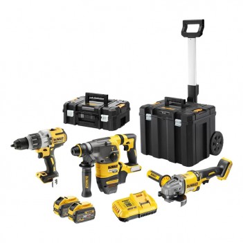 Set mit 3 Maschinen 18V / 54V + 2 Akkus DeWalt DCK358X2T