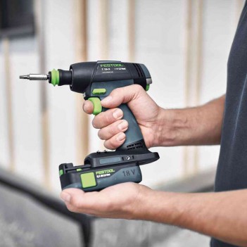 Akku-Bohrschrauber T 18+3 + 2 Batterien angeboten Festool