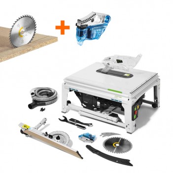 Set Scie stationnaire TKS 80 EBS Festool + Lame + Cartouche