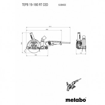 Diamant-Trennsystem TEPB 19-180 RT CED Metabo