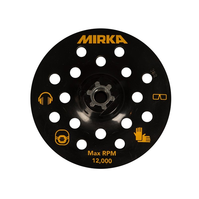 Plateau 125 mm M14 Grip pour lustreuse PS 1437 Mirka Plateau 125 mm M14 Grip pour lustreuse PS 1437 Mirka