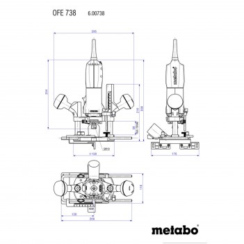 Oberfräse OFE 738 Metabo