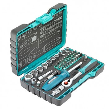 Jeu clés à douille 1/4" 48-pcs Technocraft