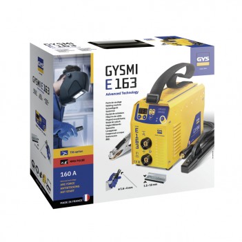 E-Handschweißinverter + Zubehör im Hartschalenkoffer GYSMI E163 Gys