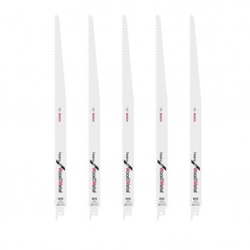 5 lames de scie sabre s 1411 DF Heavy for Wood and Metal Bosch