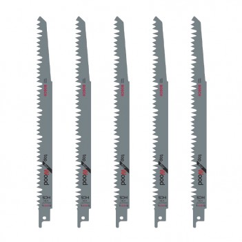 5 lames de scie sabre S 1531 L Top for Wood Bosch