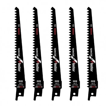 5 lames de scie sabre S 628 DF Special for Plaster Bosch