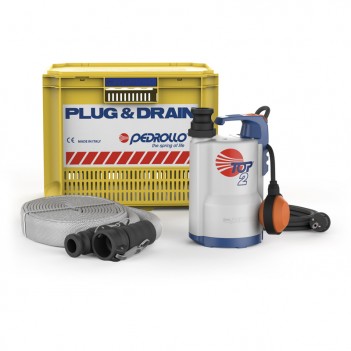 Notfallset für Hochwasserschutz PLUG & DRAIN Pedrollo