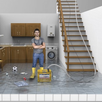 Notfallset für Hochwasserschutz PLUG & DRAIN Pedrollo
