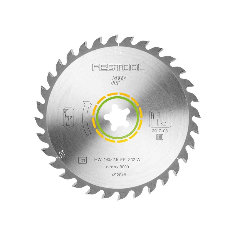 Lame de scie circulaire WOOD UNIVERSAL HW 190x2,6 FF W32 Festool
