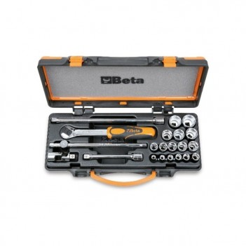 Coffret Cliquet + Douilles 6 Pans +Poignée 3/8" Beta 910A/C16