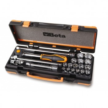 Coffret Cliquet + Douilles 6 Pans +Poignée 3/8" Beta 910A/C16
