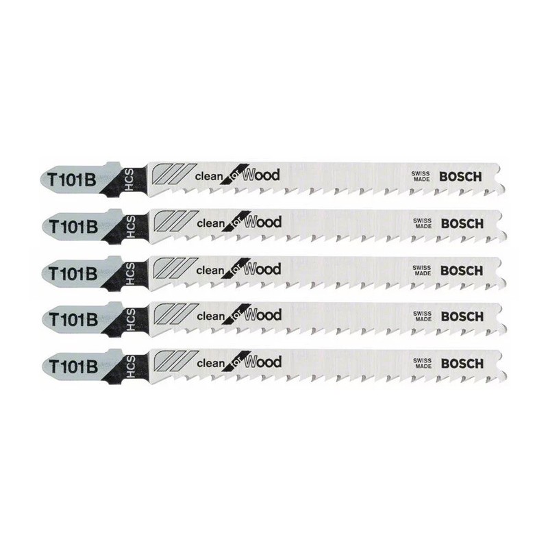 Lames de scie sauteuse T 101 B Clean for Wood Bosch