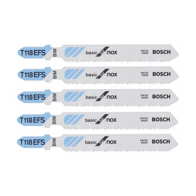 Lames De Scie Sauteuse T 118 EFS Basic For Stainless Steel Bosch Lames De Scie Sauteuse T 118 EFS Basic For Stainless Steel Bosch