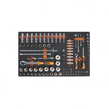 Plateau thermoformé rigide avec composition d'outils Beta M100