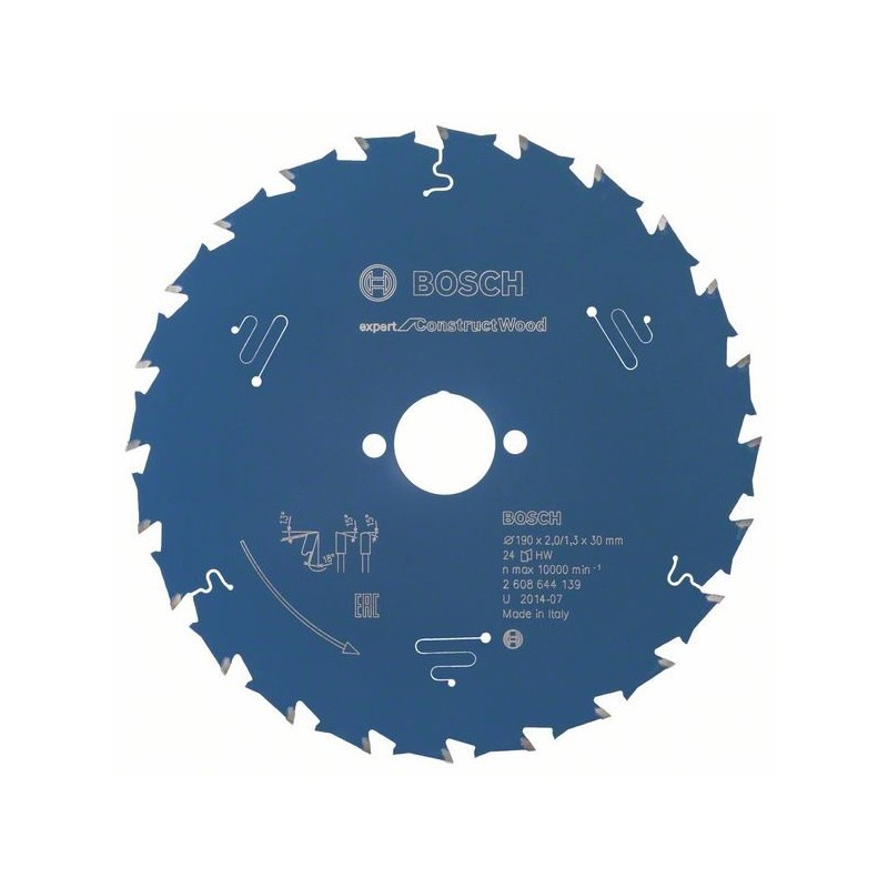 Kreissägeblatt Expert for Construct Wood Bosch 24 190x30x2,0 Kreissägeblatt Expert for Construct Wood Bosch 24 190x30x2,0