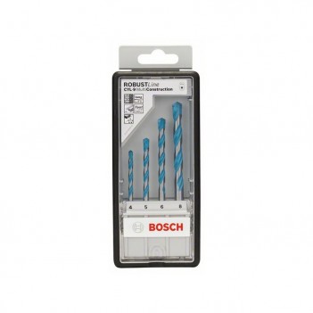 CYL-9 MultiConstruction-Bohrer-Set, Robust Line, 4-teilig Bosch 4/5/6/8mm