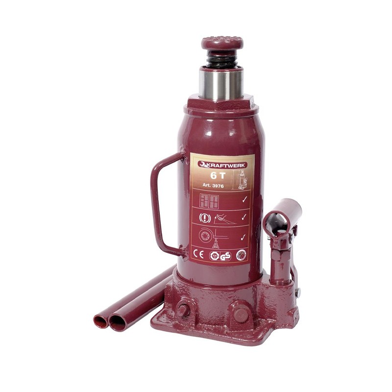 Cric bouteille hydraulique, 6 tonnes 3976 Kraftwerk
