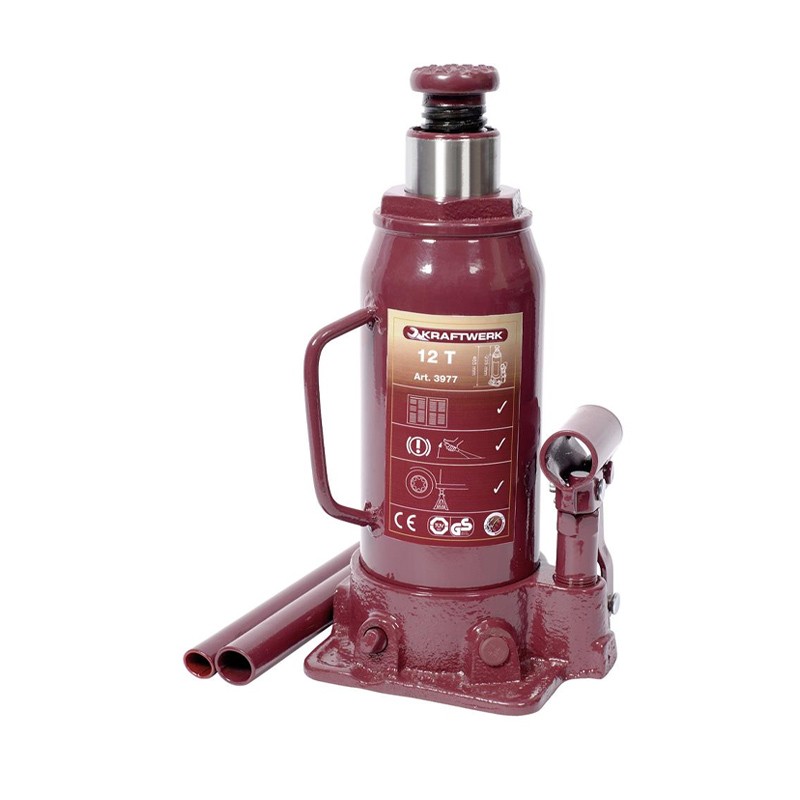 Cric bouteille hydraulique, 12 tonnes 3977 Kraftwerk