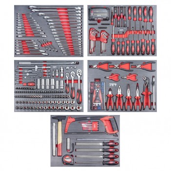 Werkstattwagen 1/4" + 3/8" + 1/2", 318-tlg. TT-318 Jet