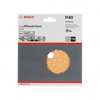 5er-Pack Schleifblatt für Exzenterschleifer 125mm Bosch C470