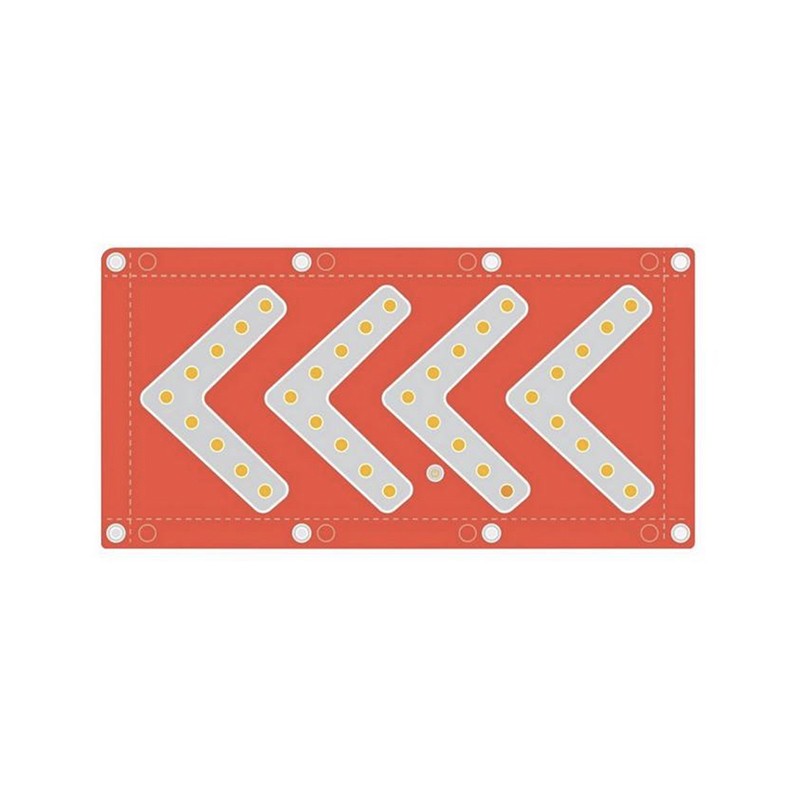 Flèche lumineuse LED FP36 K-SIGN 36 LED rouges Prolutech Flèche lumineuse LED FP36 K-SIGN 36 LED rouges Prolutech