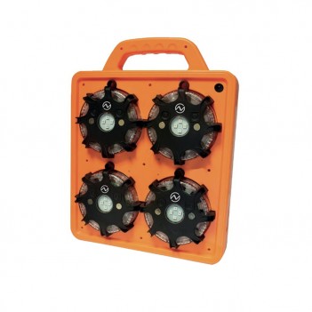 Wiederaufladbarer Koffer mit 8 LED-Signalleuchten Prolutech