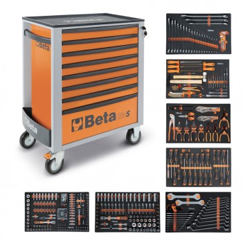 Werkzeugwagen mit 8 Schubladen mit 398-teilig 2400S O8/E-L Beta