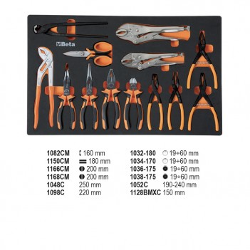 Servante mobile d'atelier 8 tiroirs 398 outils 2400S O8/E-L Beta