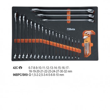 Servante mobile d'atelier 8 tiroirs 398 outils 2400S O8/E-L Beta