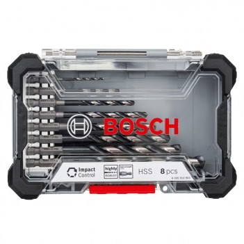 HSS-Spiralbohrer-Sets Impact Control 8-teilig Bosch