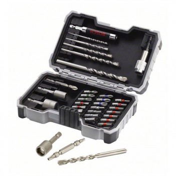 35-teilige Sets mit Betonbohrern und Schrauberbits, Extra Hard Bosch