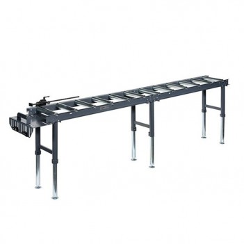 Längenmessbahn mit Skala und Längsanschlag-Vorrichtung für Bandsäge Alduro