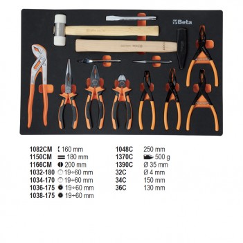 Servante mobile d'atelier 7 tiroirs 309 outils 2400S O7/E-M Beta