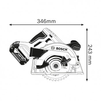 Akku-Kreissäge GKS 18V-57 165mm Bosch