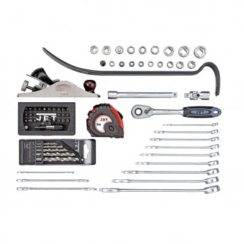 Coffret d'outils en ALU, 118 outils pour le bois 1/4’’ + 3/8’’ Y-118WB Jet
