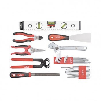 Coffret d'outils en ALU, 118 outils pour le bois 1/4’’ + 3/8’’ Y-118WB Jet