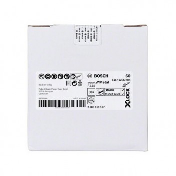 Fiberschleifscheibe für Winkelschleifer X-LOCK R444 Expert for Metal Bosch 115mm