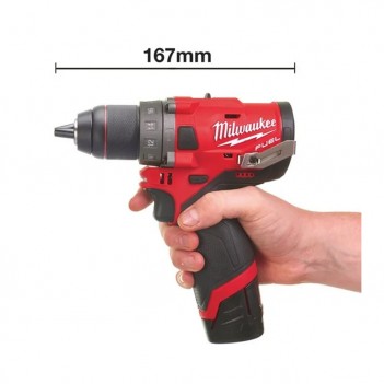 12V Schlagbohrmaschine + 2 x 4.0Ah M12 FPD-402X Milwaukee