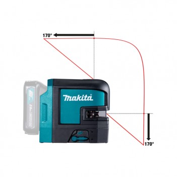 Laser ligne croix + 4 points rouge 12V SK106DZ Makita