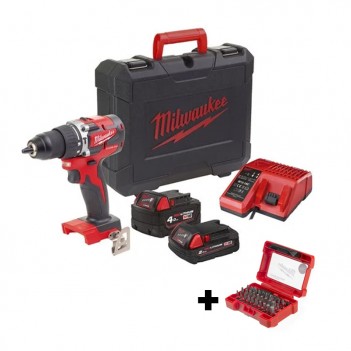 18V Schlagbohrmaschine + 2 Akkus M18 CBLPD-422C Milwaukee