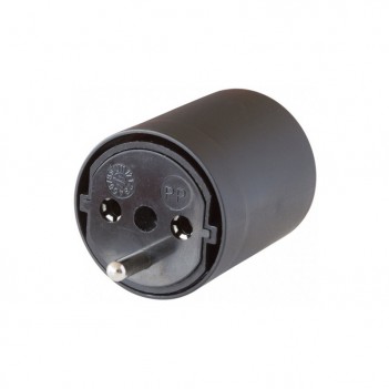 Adaptateur fixe EU à CH noir 230V tripolaire T23 Brennenstuhl