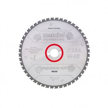 Sägeblatt PRECISION CUT WOOD - PROFESSIONAL 305X30, Z48 WZ 5° NEG. Metabo