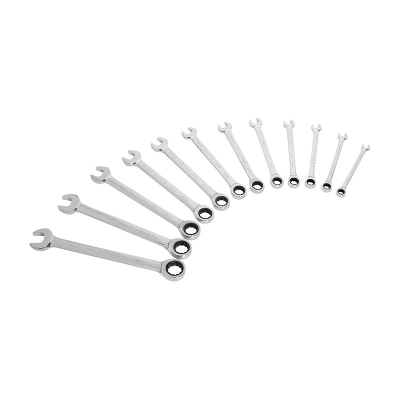 Jeu de 12 clés à cliquet 8-19mm 3400-54 Kraftwerk Jeu de 12 clés à cliquet 8-19mm 3400-54 Kraftwerk