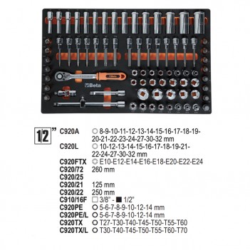 Servante mobile d'atelier 9 tiroirs 493 outils 2400S XLO9/E-XL Beta