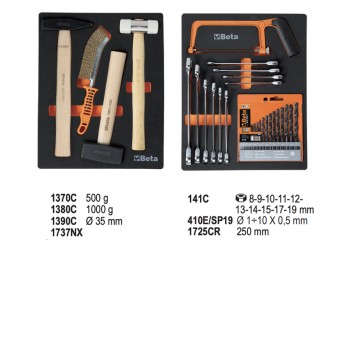 Servante mobile d'atelier 9 tiroirs 493 outils 2400S XLO9/E-XL Beta
