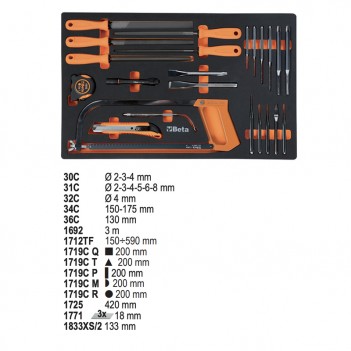 Werkzeugwagen mit 9 Schubladen mit 493-teilig 2400S XLO9/E-XL Beta