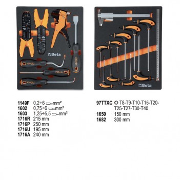 Servante mobile d'atelier 9 tiroirs 493 outils 2400S XLO9/E-XL Beta