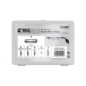 Coffret consommables torche MIG/MAG 150 A (MB15) Gys