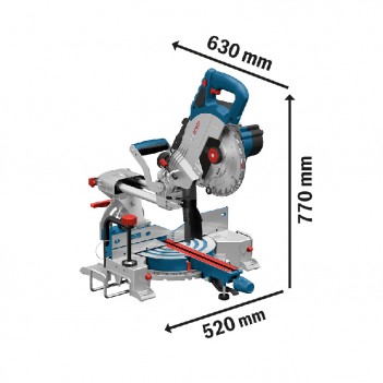 Scie à onglets sans-fil BITURBO GCM 18V-216 Pro Bosch